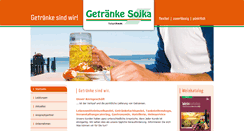 Desktop Screenshot of getraenke-sojka.de