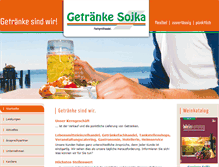 Tablet Screenshot of getraenke-sojka.de